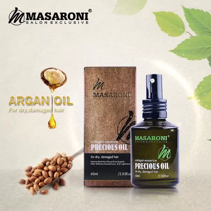 Q125 Belleza | aceite de argán y colágeno antifrizz masaroni precious oil