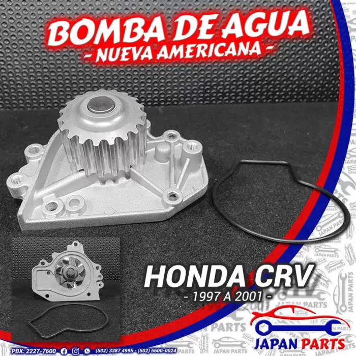 Q330 Bomba de agua para Honda CRV 1997 a 2001 - 19200-P75-003 - repuestos