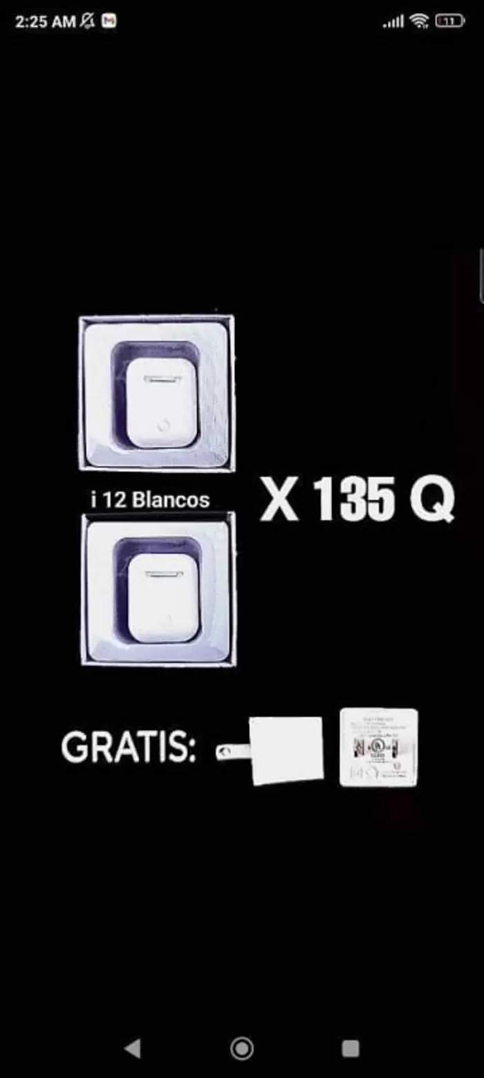 Q135 Audifonos inalámbricos i12 Color Blanco