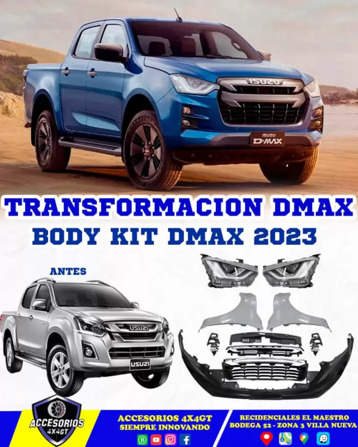 $500.00 Conversion,Transformacion Isuzu Dmax 2014+ a 2023 de Agencia.